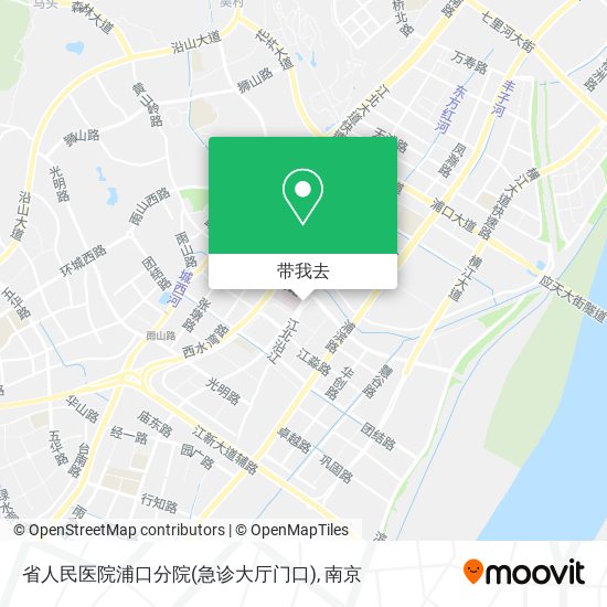 省人民医院浦口分院(急诊大厅门口)地图