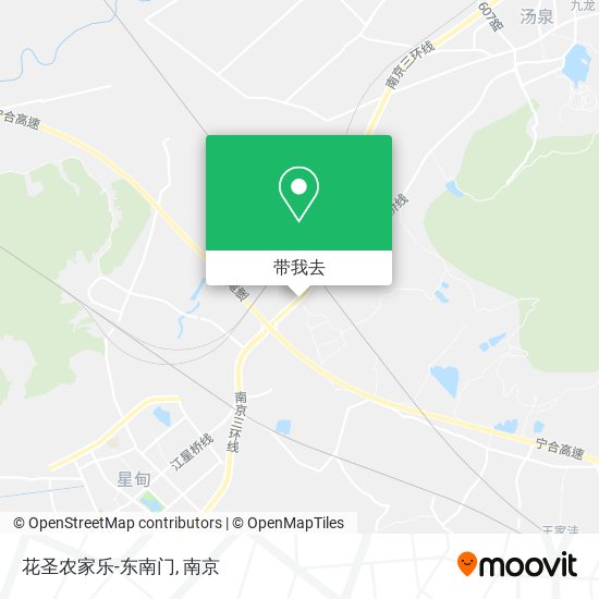 花圣农家乐-东南门地图