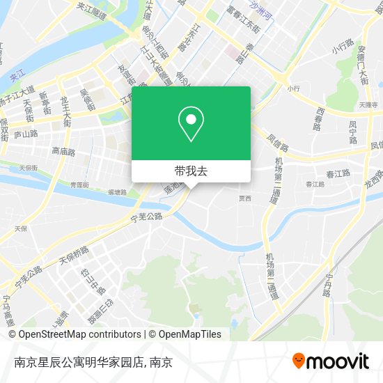 南京星辰公寓明华家园店地图