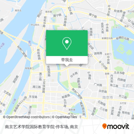 南京艺术学院国际教育学院-停车场地图