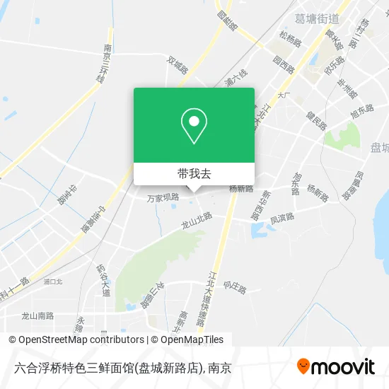 六合浮桥特色三鲜面馆(盘城新路店)地图