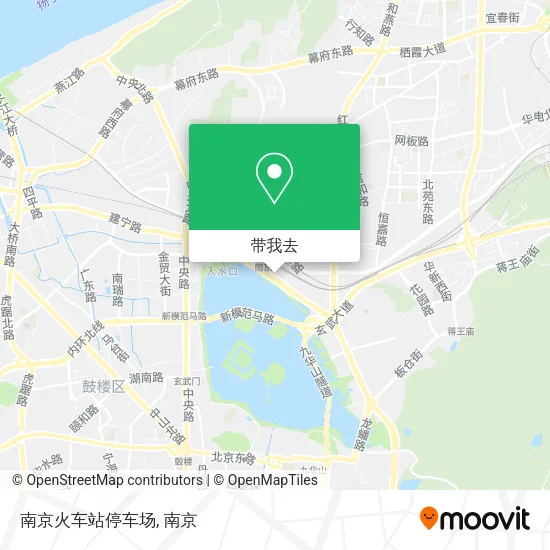 南京火车站停车场地图