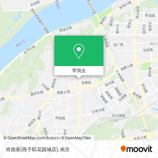 肯德基(燕子矶花园城店)地图