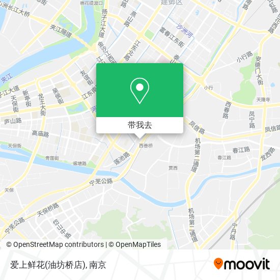 爱上鲜花(油坊桥店)地图
