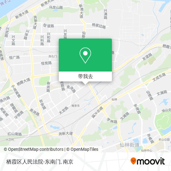栖霞区人民法院-东南门地图