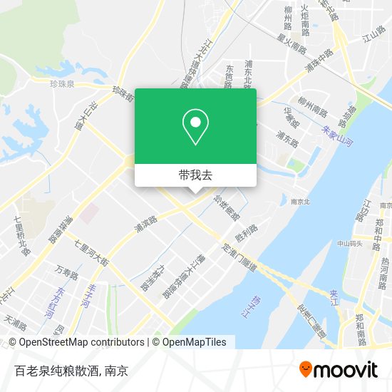 百老泉纯粮散酒地图