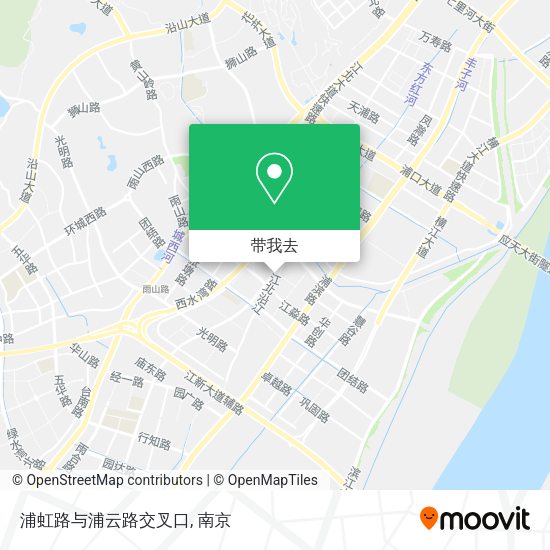 浦虹路与浦云路交叉口地图