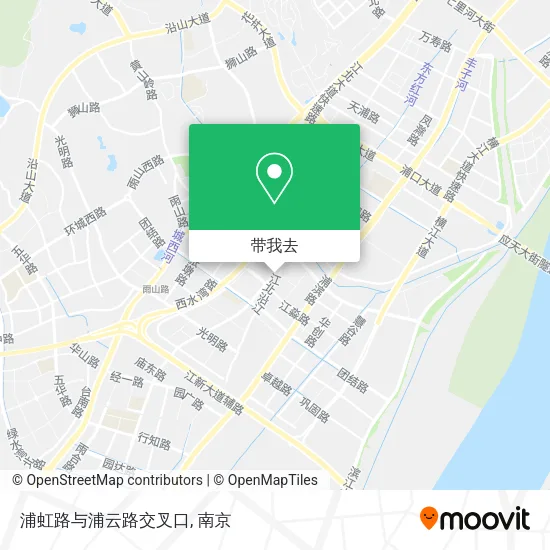 浦虹路与浦云路交叉口地图