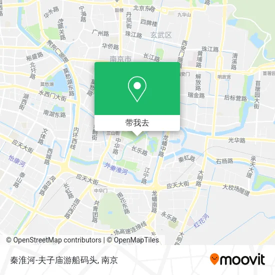 秦淮河-夫子庙游船码头地图
