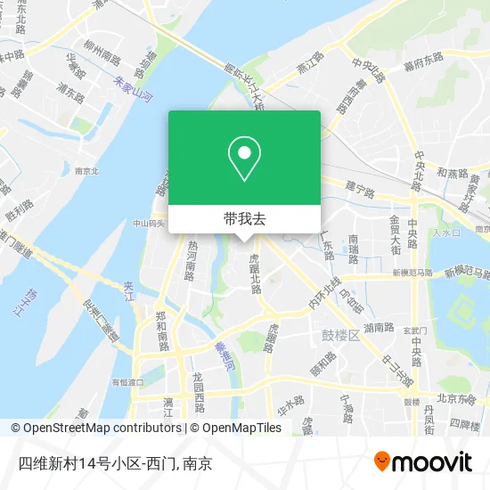 四维新村14号小区-西门地图