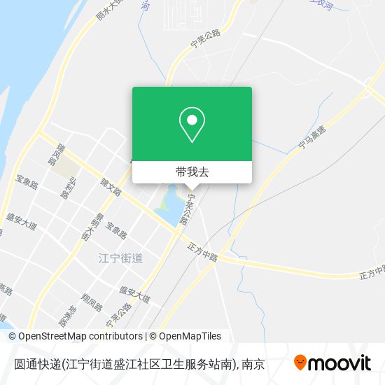 圆通快递(江宁街道盛江社区卫生服务站南)地图