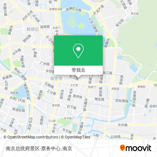 南京总统府景区-票务中心地图