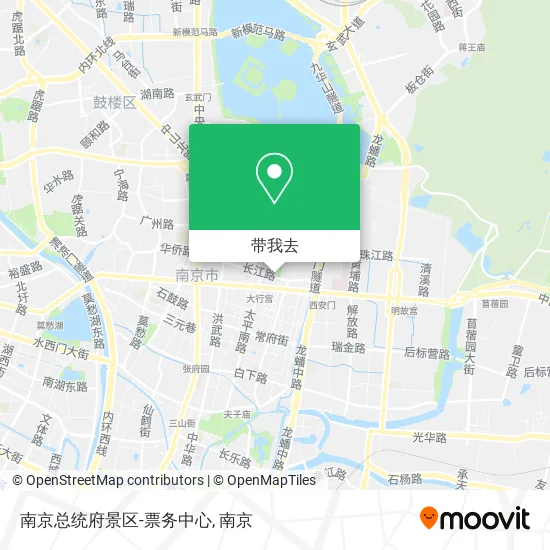 南京总统府景区-票务中心地图