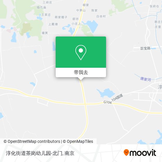 淳化街道茶岗幼儿园-北门地图