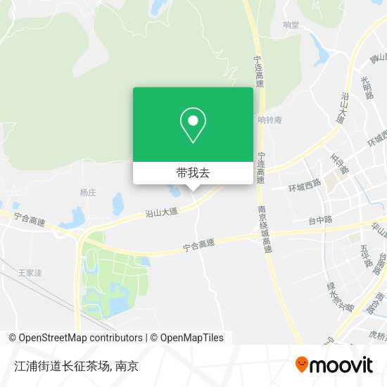 江浦街道长征茶场地图