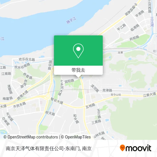 南京天泽气体有限责任公司-东南门地图
