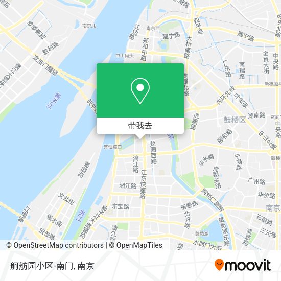 舸舫园小区-南门地图