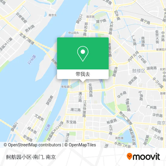 舸舫园小区-南门地图