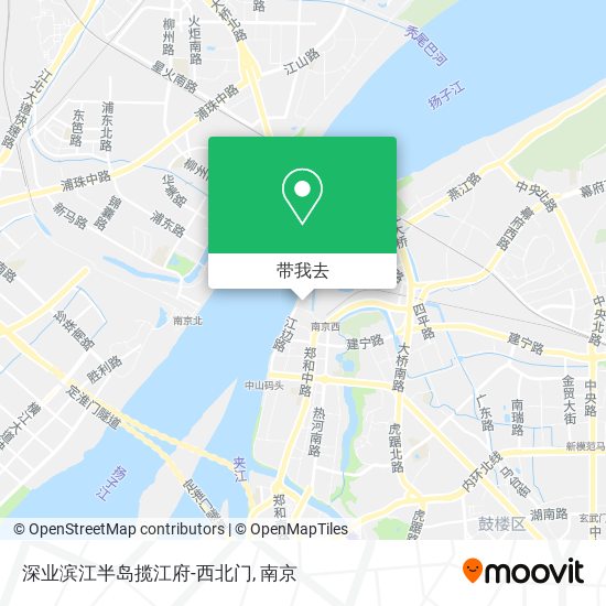 深业滨江半岛揽江府-西北门地图