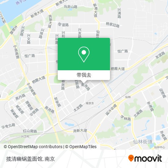 揽清幽锅盖面馆地图
