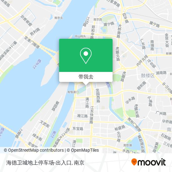海德卫城地上停车场-出入口地图