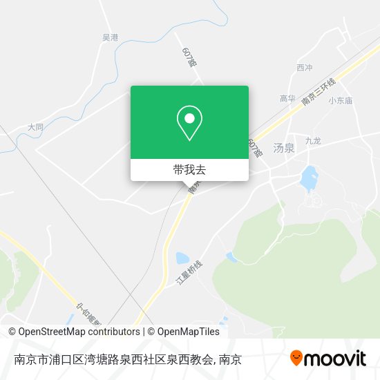南京市浦口区湾塘路泉西社区泉西教会地图