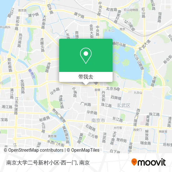 南京大学二号新村小区-西一门地图