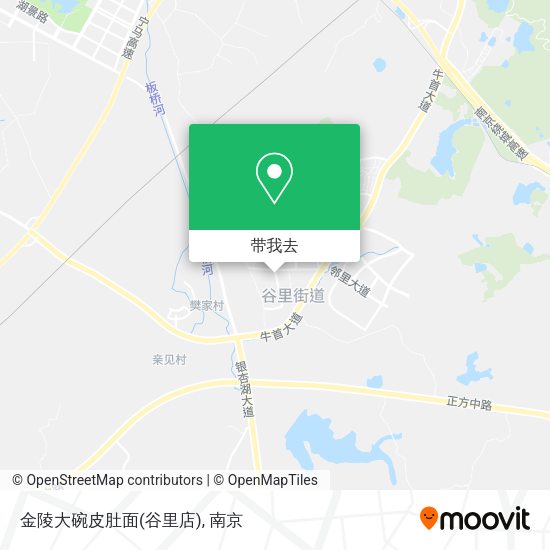 金陵大碗皮肚面(谷里店)地图