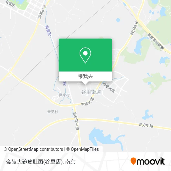 金陵大碗皮肚面(谷里店)地图