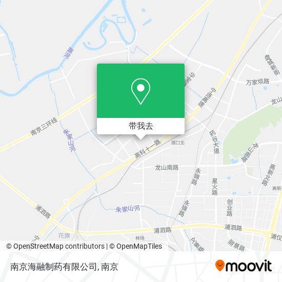 南京海融制药有限公司地图