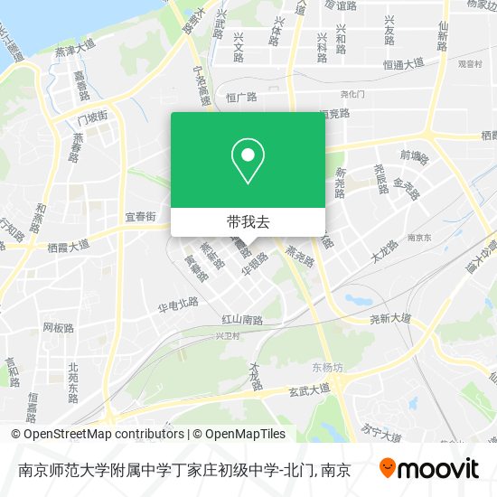 南京师范大学附属中学丁家庄初级中学-北门地图