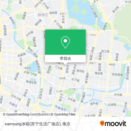 samsung冰箱(苏宁生活广场店)地图