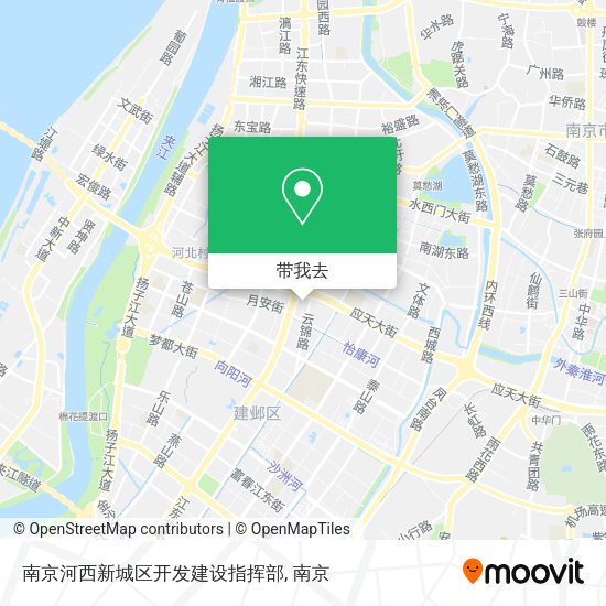 南京河西新城区开发建设指挥部地图