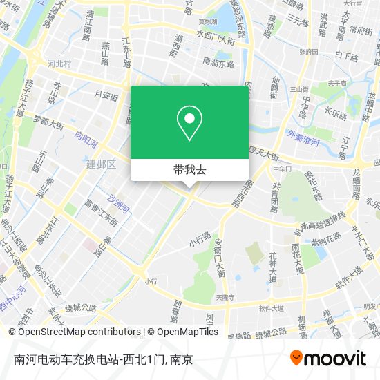 南河电动车充换电站-西北1门地图