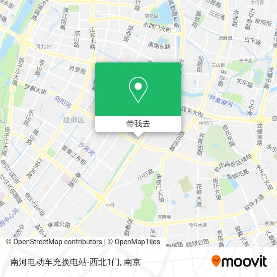 南河电动车充换电站-西北1门地图