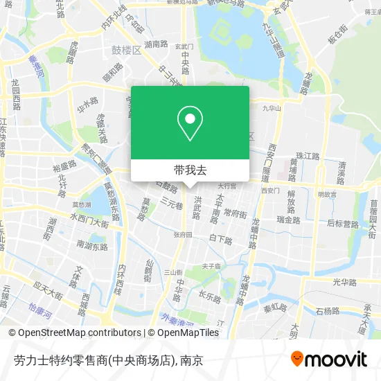 劳力士特约零售商(中央商场店)地图