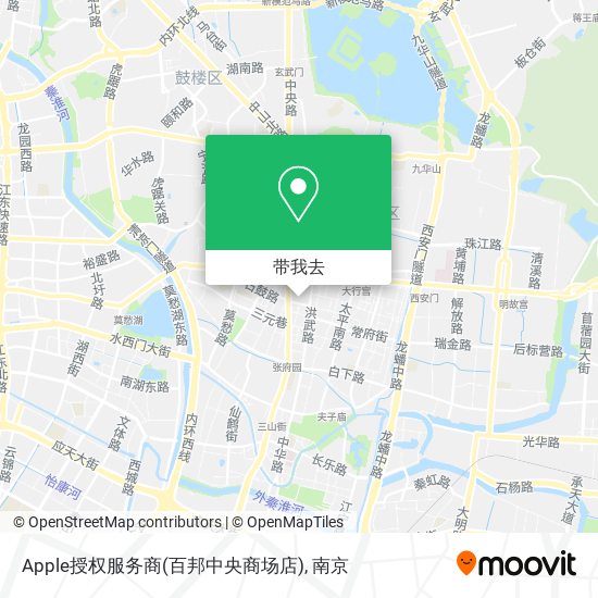 Apple授权服务商(百邦中央商场店)地图