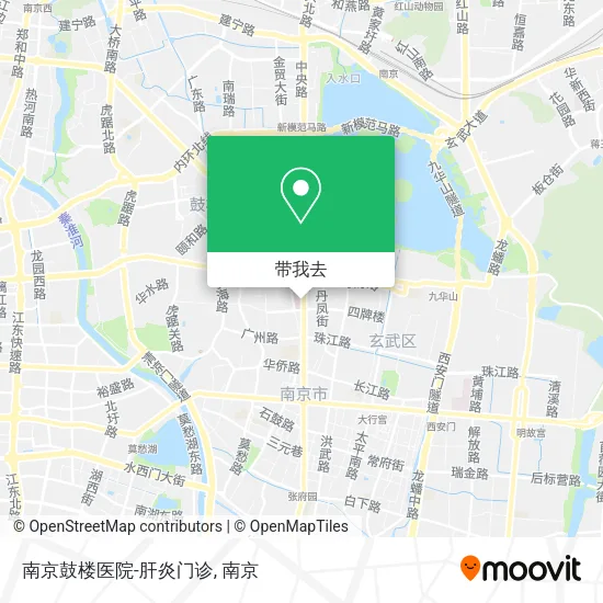 南京鼓楼医院-肝炎门诊地图