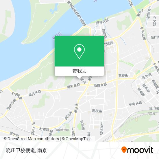 晓庄卫校便道地图