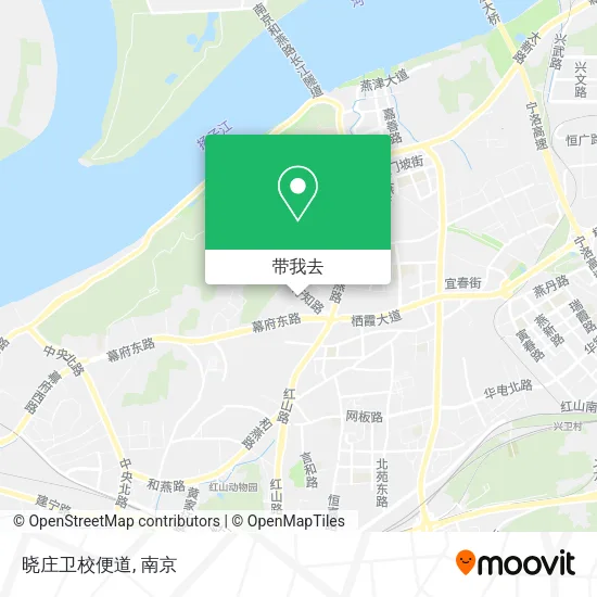 晓庄卫校便道地图
