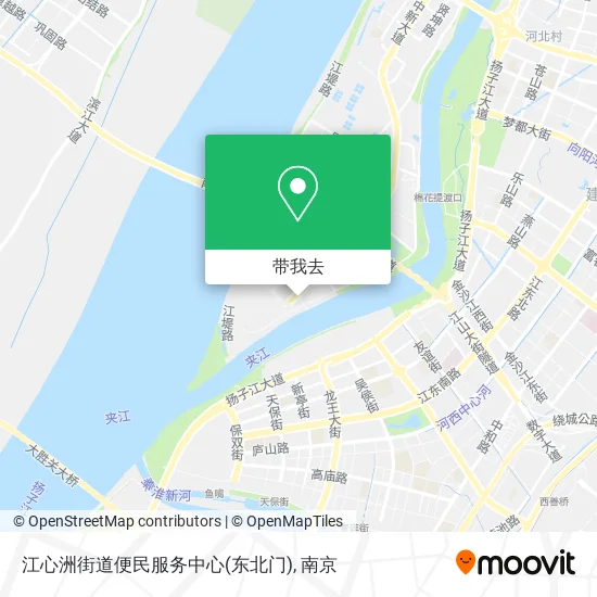 江心洲街道便民服务中心(东北门)地图