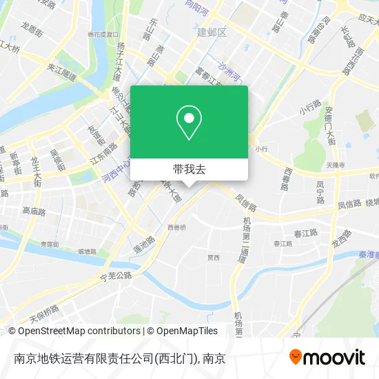 南京地铁运营有限责任公司(西北门)地图