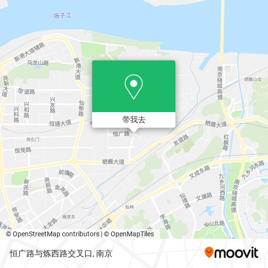 恒广路与炼西路交叉口地图