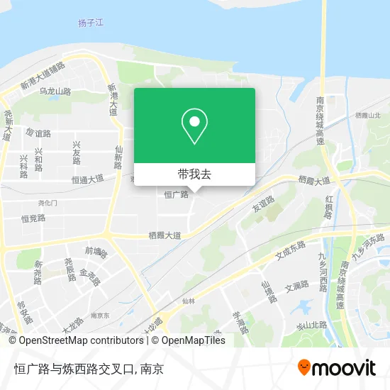 恒广路与炼西路交叉口地图
