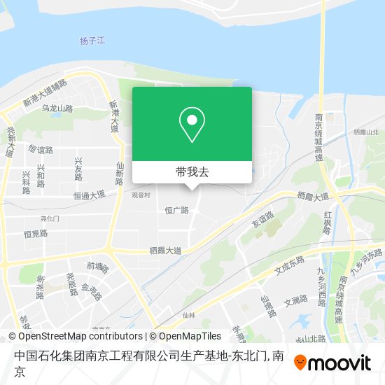 中国石化集团南京工程有限公司生产基地-东北门地图
