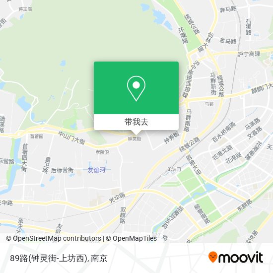 89路(钟灵街-上坊西)地图