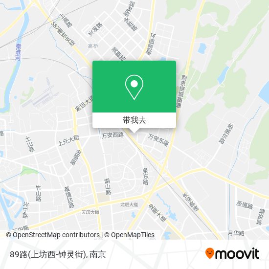 89路(上坊西-钟灵街)地图