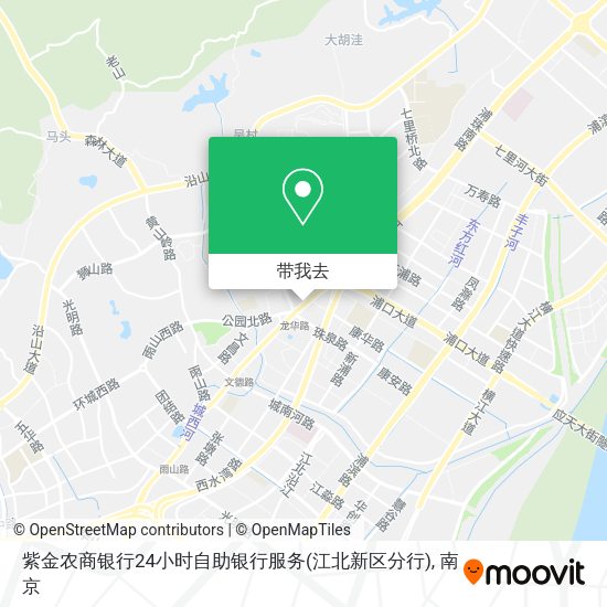 紫金农商银行24小时自助银行服务(江北新区分行)地图