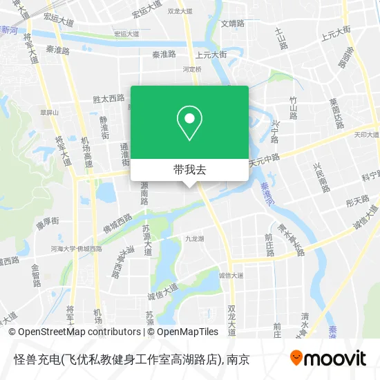 怪兽充电(飞优私教健身工作室高湖路店)地图