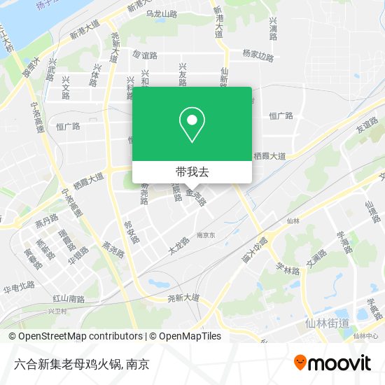 六合新集老母鸡火锅地图